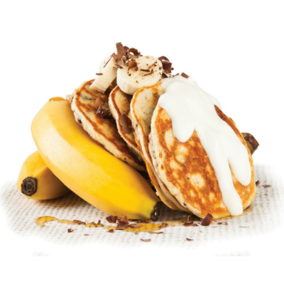 Banana And Chocolate Chip Pancakes