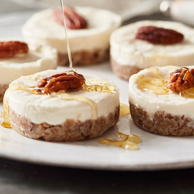 Vanilla & Honey Kefir Cheesecakes