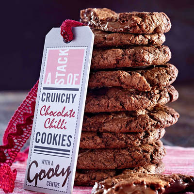 Double Choc-chip Chilli Cookies