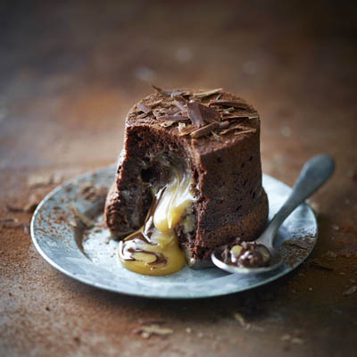 Chocolate & Salted Caramel Fondant Pudding