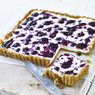 Lavender & Blueberry Cheesecake