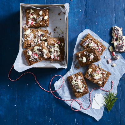 Peppermint Bark Brownies